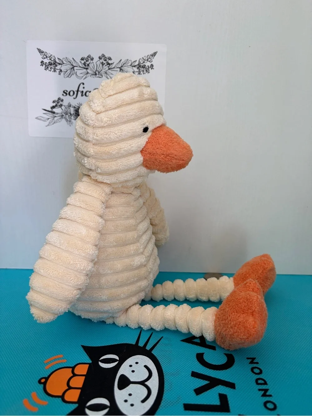 Jellycat BABY CORDY ROY DUCKLING New NWT RETIRED Soft Toy Duck Plush Bird Yellow